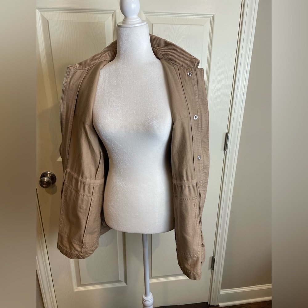 New Loft Cotton Field Barn Chore Coat Women's Tan Large - Picture 5 of 13